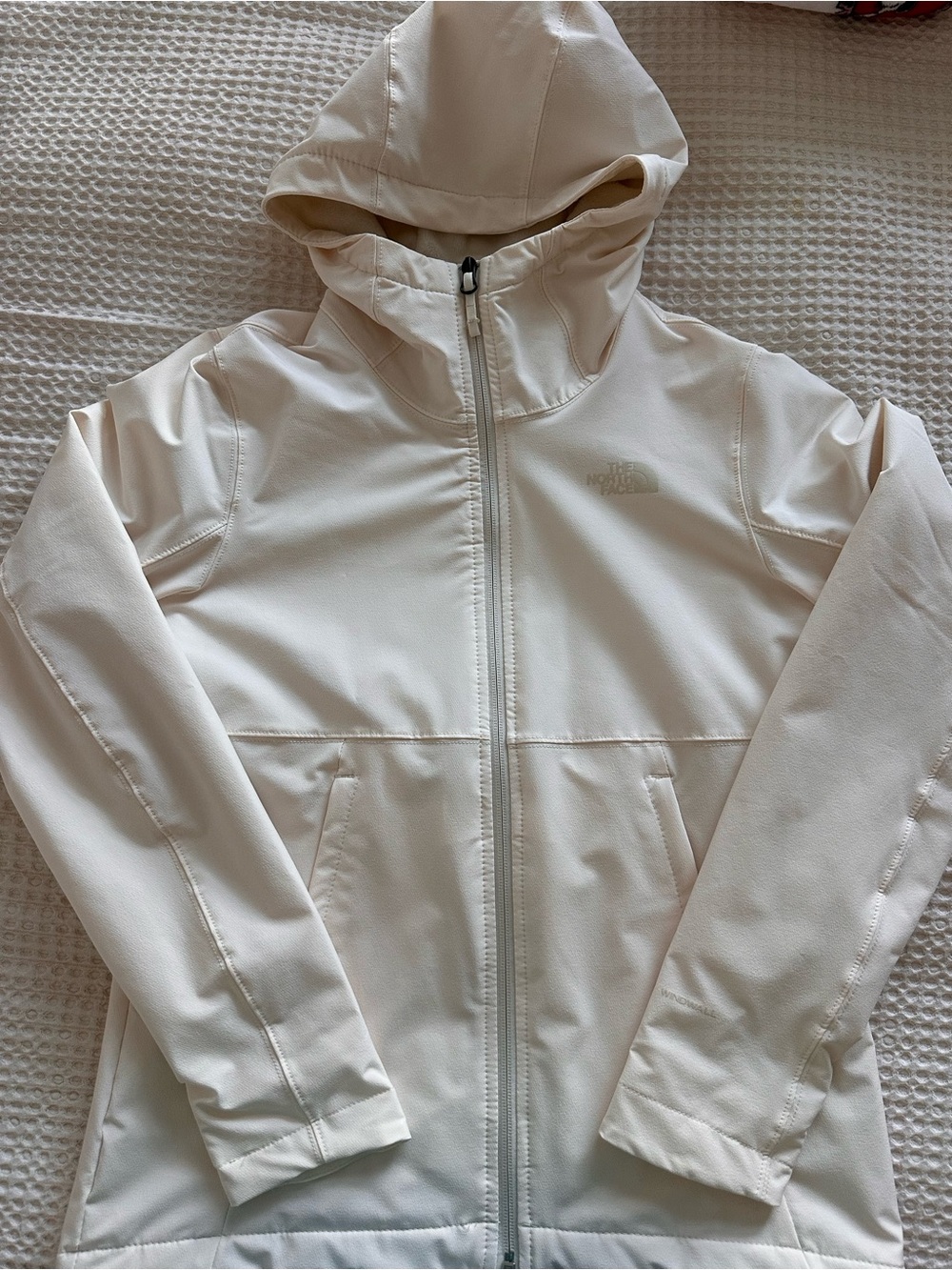 The North Face Women's Cream Hooded Utility Jacket